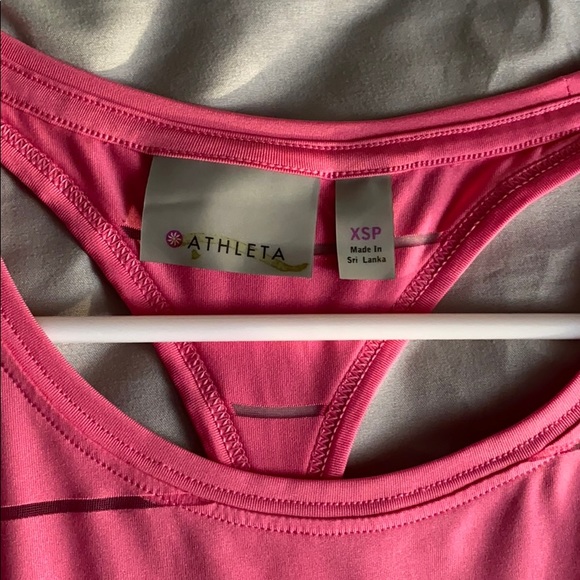 Pink Athleta Razorback Tank Top - Picture 4 of 4